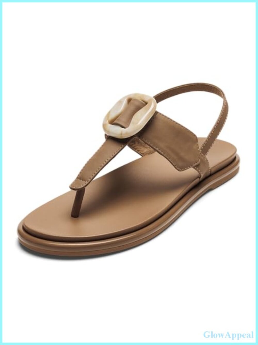 Women's T-Strap Beach Sandals Water-Friendly Arch Support Synthetic